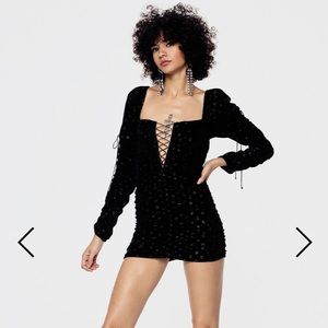 NWT For Love & Lemons Lola Mini Dress 🖤